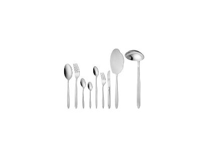 تصویر سرویس قاشق و چنگال 57 پارچه ناب استیل مدل پالرمو